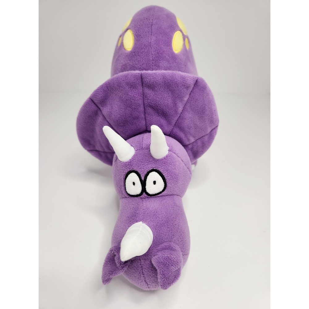 Vachichi 14 Inches Purple Triceratops Plush Dinosaur Toy Cute Stuffed Animal